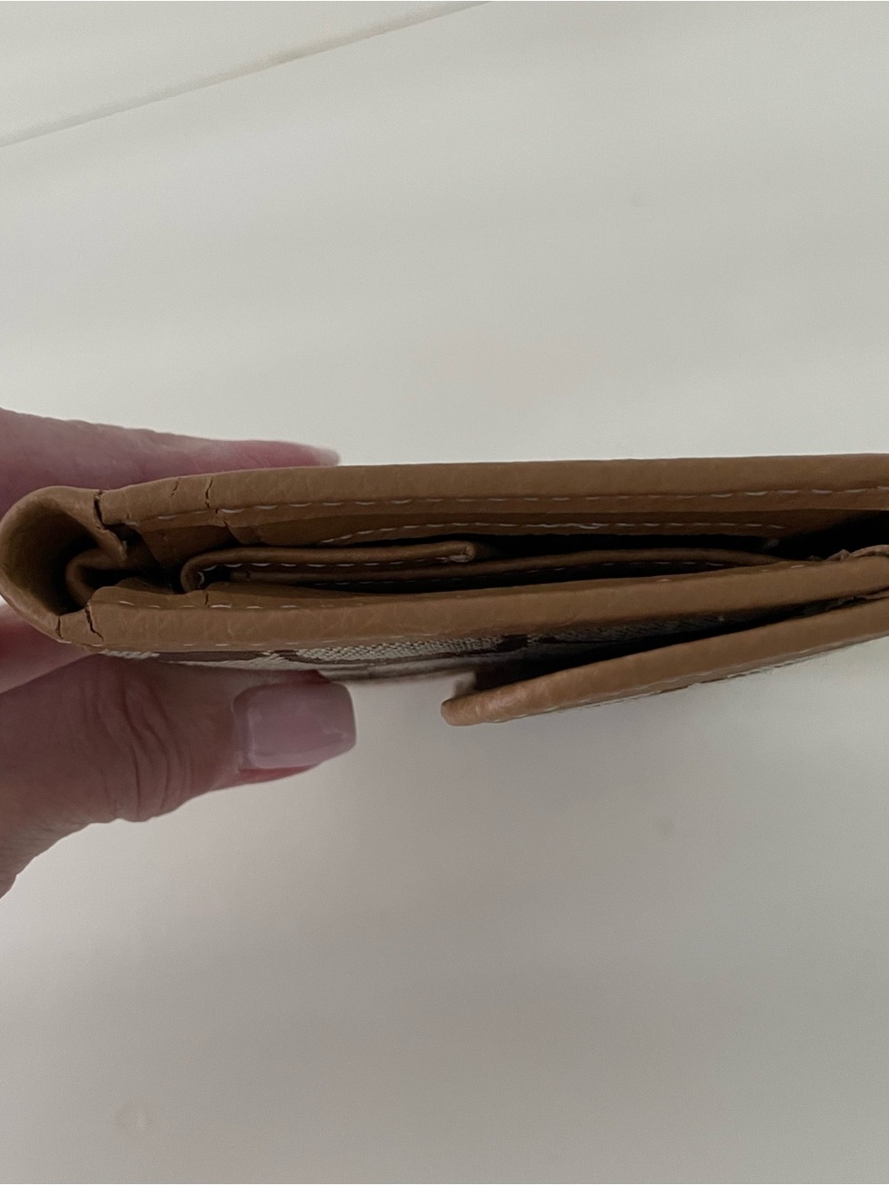 Small Signature Coach Canvas and Leather Wallet/Card Holder - Picture 4 of 15